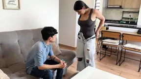 Horny Japanese stepmom gives a steamy surprise to the casting guy.