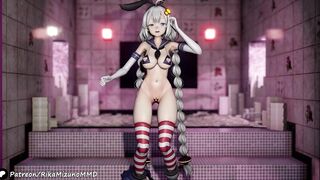 KonKon Sexy Dance - Kizuna Akari (Shimakaze Cosplay) MMD R-18 Vocaloid, Voiceroid