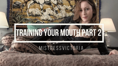 Training your mouth Part 2 with MistressVictoria (SLAVE TRAINING) (METRONOME) (COCK SUCKING)