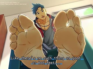 Japanese anime smelly feet worship