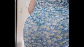 culona mexicana milf latina se quita un mini vestido y muestra todo su culo gordo ante la c&aacute_mara milf secretaria caliente