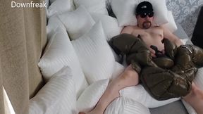 Mackage Down Puffer Jacket Masturbation With Cumshot Ending!