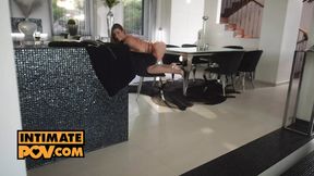 POV: Alexis Crystal's ass-loving vixen pumps cock and finishes strong