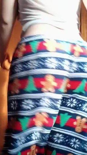 Walking and farting in pajamas   Clip 1