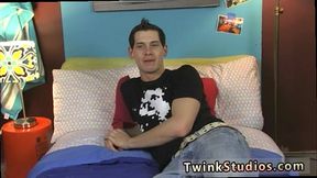 Twink gets ass licked while doing self cumshot and teen boys gay sex