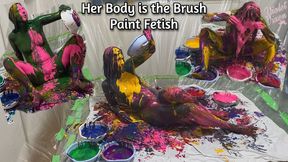 Her Body Is the Brush Paint Fetish