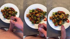 cum in food and eat it