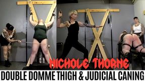 Nichole Thorne Double Domme Thigh & Judicial Caning HD