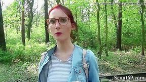 College Redhead Teen 18+ Lia In Public Casting