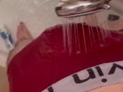 CUMSHOT IN THE SHOWER WITH WET UNDERPANTS (FULL VIDEO ON ONLYFANS)