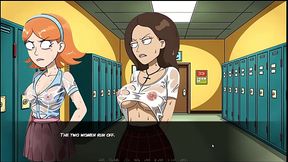 Portal Porn Demoniums [ PARODY HENTAI GAME ] Ep.7 EVIL MORTY don'_t like wet tshirt stuff !