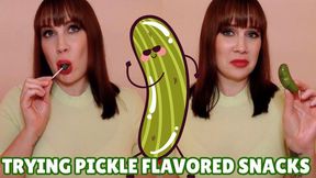 Trying Pickle Flavored Snacks