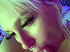 Homemade amateur blonde blowjob