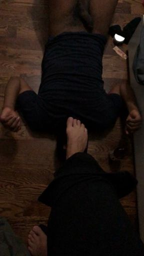 YOU CAN FEEL THE STRENGTH OF MY FEET THROUGH THE SCREEN