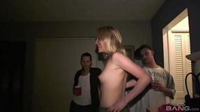 Blonde teen girl goes wild in group sex with orgy and anal&#x1F44C;, actress unknown but hot