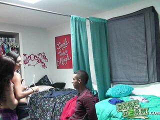 Dare Dorm - two College Girls help a Guy get over his Cheating Ex