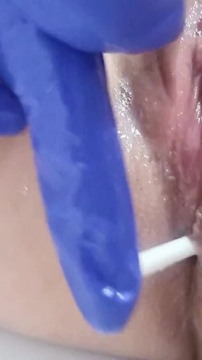Captivating moment from &quot;Juicy bare pussy and asshole widening at home...&quot;