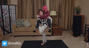 Ziva Fey Lifts And Carries Her 150 Lb Boyfriend
