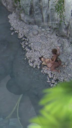 Horny Tourist hot wife fucked by BBC Futa on river bank in Jamaica - sassycomics.mp4