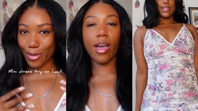 Mini Dress Try On Haul Big Booty Bent Over