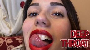 Deep throat (Mouth, Tongue, Teeth Fetish) - HD