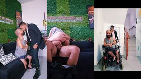 uma foda especial com o cadeirante fogoso . leitei e mijei no puto