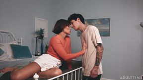 Horny Kell Fire fucks her son's friend