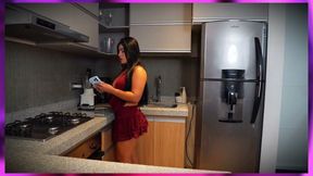 Nerdy Cuckold Watches as His Beautiful Wife Pays Her Debt with Her Pussy