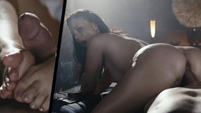 ”Sexy STEPMOM Vickie Brown Smoke Porn - Footjob & Reverse Cowgirl while Smoking Cigarette Fetish”