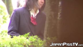 Beautiful young Japanese  arent aware that they are being filmed