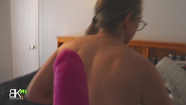 New Step-Son Walks In on StepSis Playing With Pussy And StepMom Giving Head