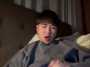 Cute Asian Twink Andrew Tran blew a huge load