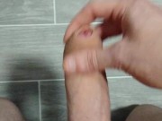 British Teen Boy Struggles To Get Hard Before Shooting His Load