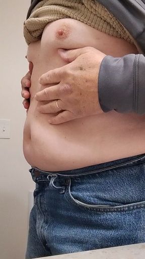 Very short. Tittys growing