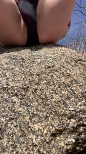 Hot 18 year old - Pee Desperation feels so good she squirts after