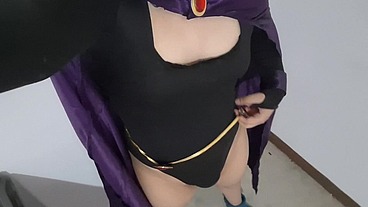Slim Femboy Raven Inflation, Belly Expansion Fetish, Cumshot and Lactation with Milking Machine