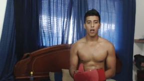 Hot Oiled Latino Collge Hunk Cum Fast and Fuck-movment