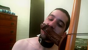 Sucking And Fucked By Black Dildo