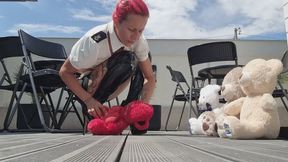 PLUSHIE COURTROOM PUNISHMENT – SPITTING, STOMPING, TRAMPLING & FACESITTING