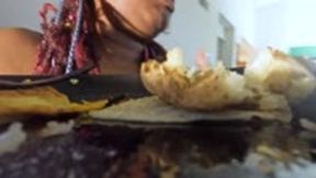 Tiny Human on Giantess Plate POV 1080 smaller