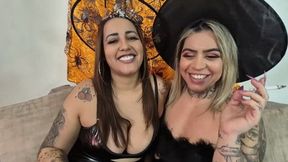 Kisses from the smoking and sexy witches. WITH CAPTIONS!!! By Babi Ventura and Victoria Dias part 5