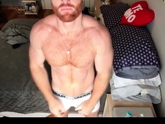 Ginger Hunk Seth Forena Bed Jerks his Cock Until He Cums