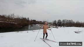 Nude Skiing Solo Female With Tattoos