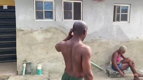 a neighborhood slut who loves big cocks gets her big ass fucked doggy style...