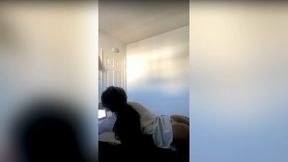 Working on a Tiny Side Project in My Wild Yellow Thong