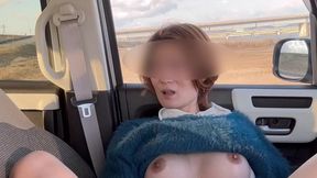 Busty MILF outdoor sensual self-pleasure