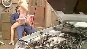 Teen having hot sex with a mechanic