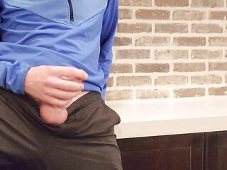 Needful edging and wanking after working out