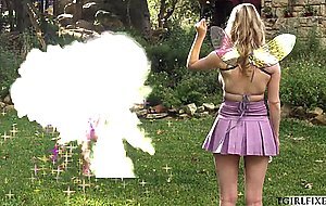 Busty trans and female fairies sucks cock and licks pussy 69