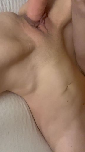 Petite Slut Fucks Herself with Dildo
